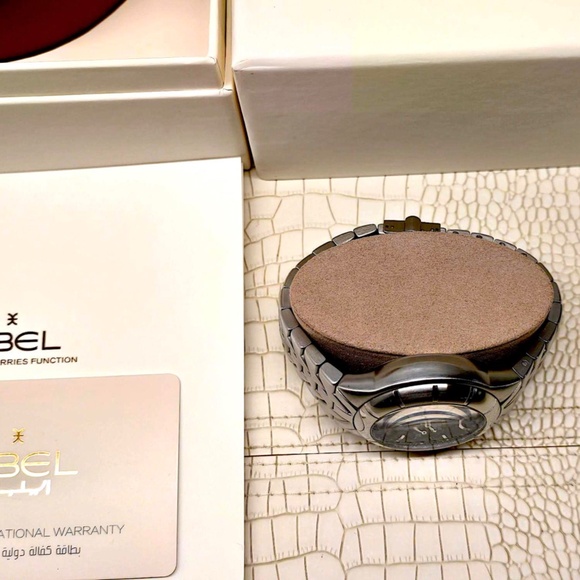 Rare "Blue Face" EBEL E-Type Men's Chronograph Model 9137C51/6316 Skeleton Back - Picture 11 of 16